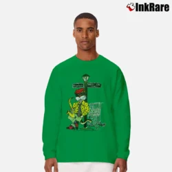 Men’s New Orleans Jazz Cat Bourbon St Long-Sleeve Shirt in irish green | Sleek, Lightweight, Year-Round Wear