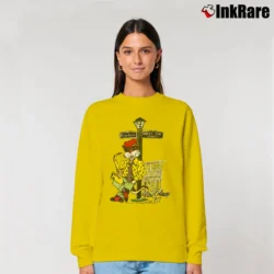 Women’s New Orleans Jazz Cat Bourbon St Relaxed Sweatshirt in yellow | Soft, Laid-Back Vibe