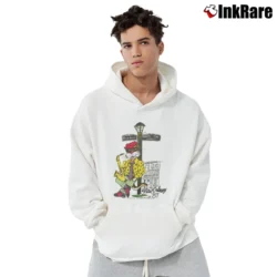 Men’s New Orleans Jazz Cat Bourbon Street Pullover Hoodie in white | Cozy, Durable, Modern Fit