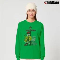 Women’s New Orleans Jazz Cat Bourbon Street Long-Sleeve Top in irish green | Sleek, Versatile, All-Season