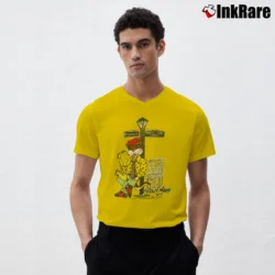 Men’s New Orleans Jazz Cat Bourbon Street V-Neck Tee in yellow | Sharp, Breathable, Everyday Staple