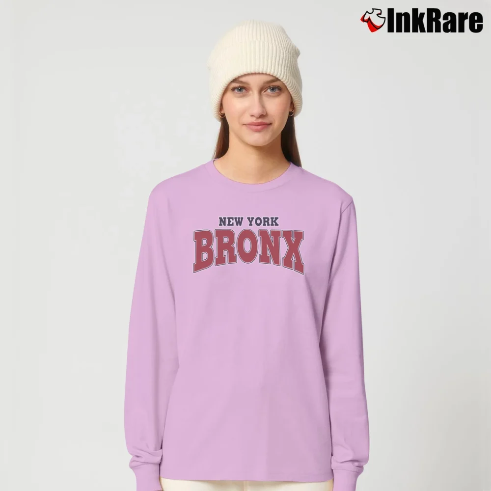 Women’s New York Bronx Fitted Long-Sleeve Top in light pink | Sleek, Versatile, All-Season