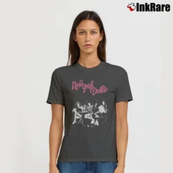 Women’s new york dolls punk rock band fan Signature T-Shirt in charcoal | Soft, Flattering Fit
