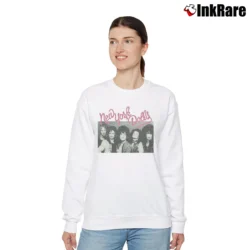 Women’s new york dolls vintage glam punk rock band Relaxed Sweatshirt in white | Soft, Laid-Back Vibe