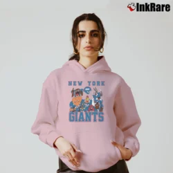 Women’s New York Giants Looney Tunes Football Fan Cozy Hoodie in light pink | Warm, Structured, Stylish