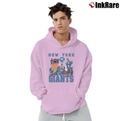 Men’s New York Giants Looney Tunes Football Fan Pullover Hoodie in light pink | Cozy, Durable, Modern Fit