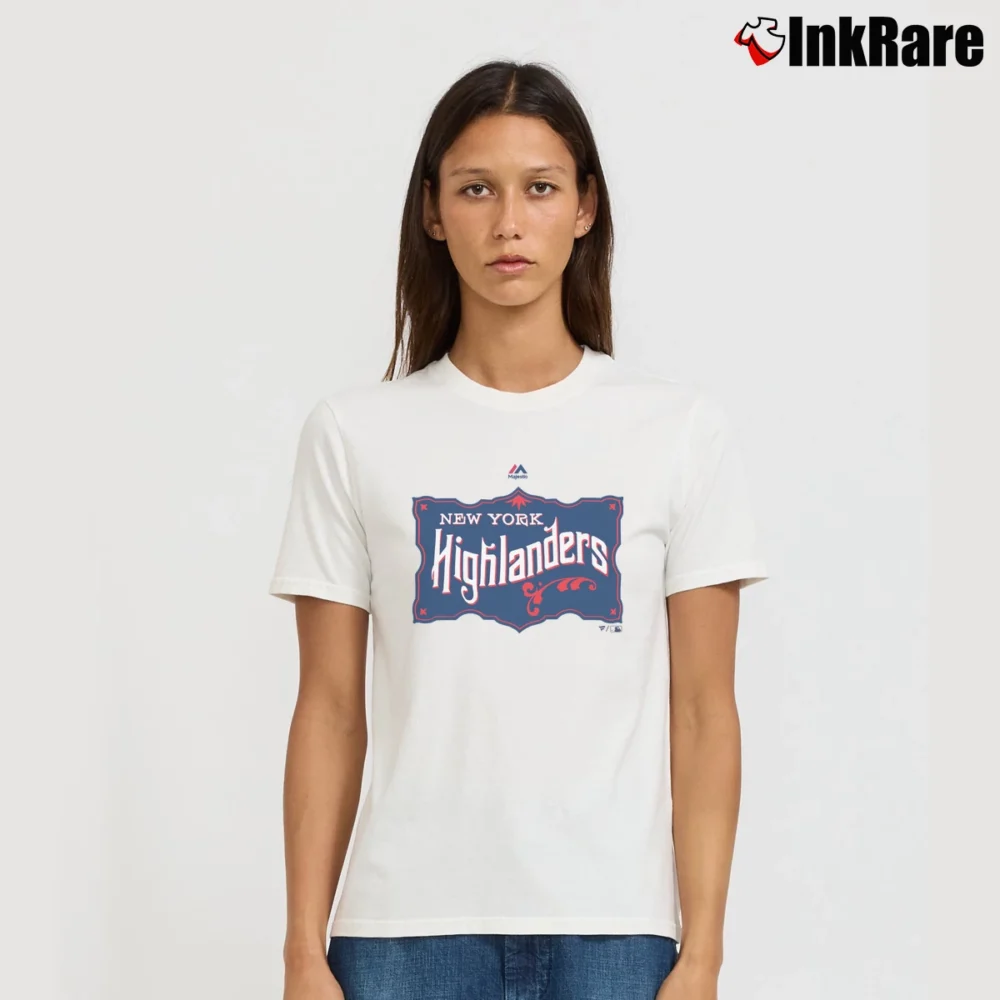 Women’s New York Highlanders Historical Team Signature T-Shirt in white | Soft, Flattering Fit