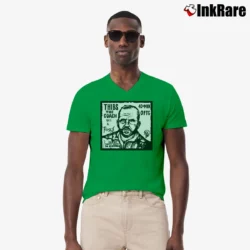Men’s New York Knicks Thibs The Coach Posse V-Neck Tee in irish green | Sharp, Breathable, Everyday Staple