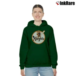 Women’s New York Knights Rugby Logo Cozy Hoodie in forest green | Warm, Structured, Stylish