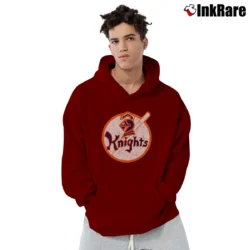 Men’s New York Knights Rugby Logo Pullover Hoodie in maroon | Cozy, Durable, Modern Fit