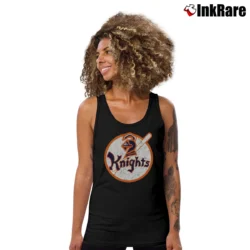 Women’s New York Knights Rugby Logo Tank Top in black | Lightweight, Movement-Friendly