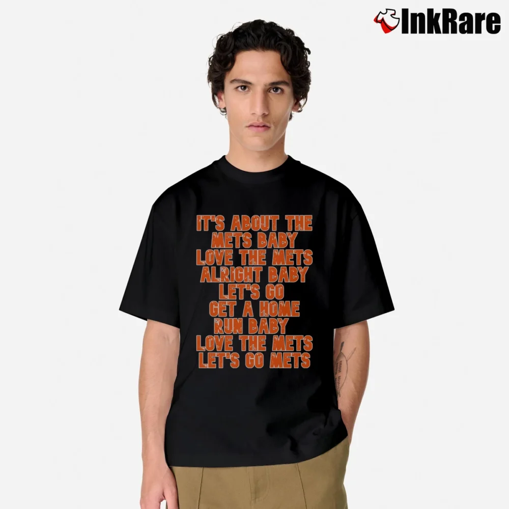 Men’s new york mets it's about the mets baby for Baseball Enthusiasts Classic T-Shirt in black | Soft, Breathable Everyday Wear