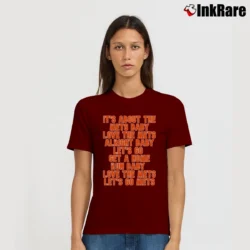 Women’s new york mets it's about the mets baby for Baseball Enthusiasts Signature T-Shirt in maroon | Soft, Flattering Fit