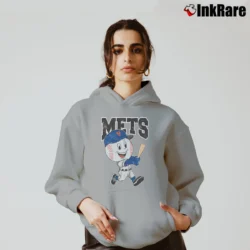 Women’s new york mets mr met for Baseball Fans Cozy Hoodie in sport grey | Warm, Structured, Stylish