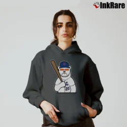 Women’s New York Mets Peter Alonso Polar Bear Cozy Hoodie in charcoal | Warm, Structured, Stylish