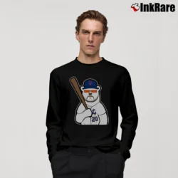 Men’s New York Mets Peter Alonso Polar Bear Long-Sleeve Shirt in black | Sleek, Lightweight, Year-Round Wear