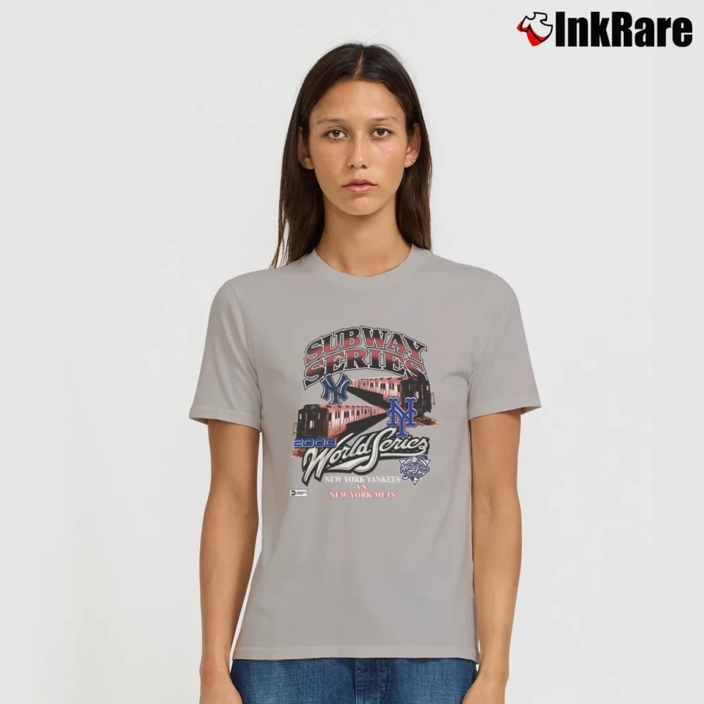Women’s new york Mets vs new york Yankees Subway Series Signature T-Shirt in sport grey | Soft, Flattering Fit