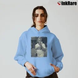 Women’s New York Yankees Mickey Mantle Cozy Hoodie in light blue | Warm, Structured, Stylish