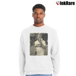 Men’s New York Yankees Mickey Mantle Crewneck Sweatshirt in white | Cozy Fabric, Clean Style