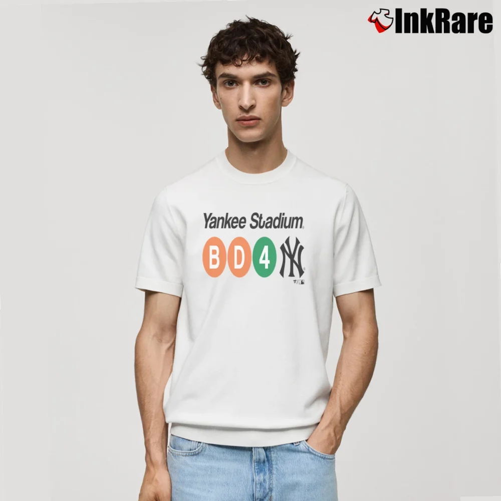 Men’s New York Yankees Subway Inspired Classic T-Shirt in white | Soft, Breathable Everyday Wear