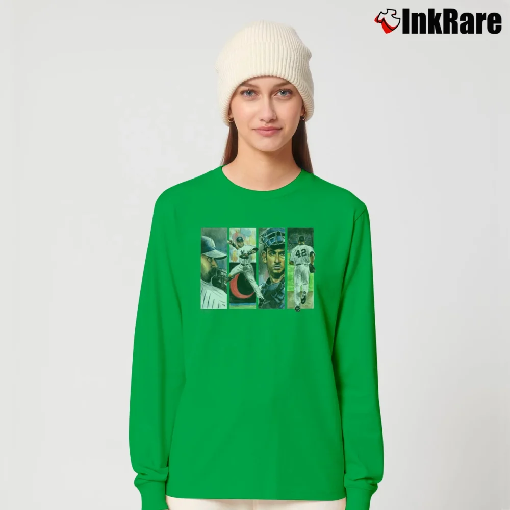 Women’s New York Yankees The Core Four Long-Sleeve Top in irish green | Sleek, Versatile, All-Season