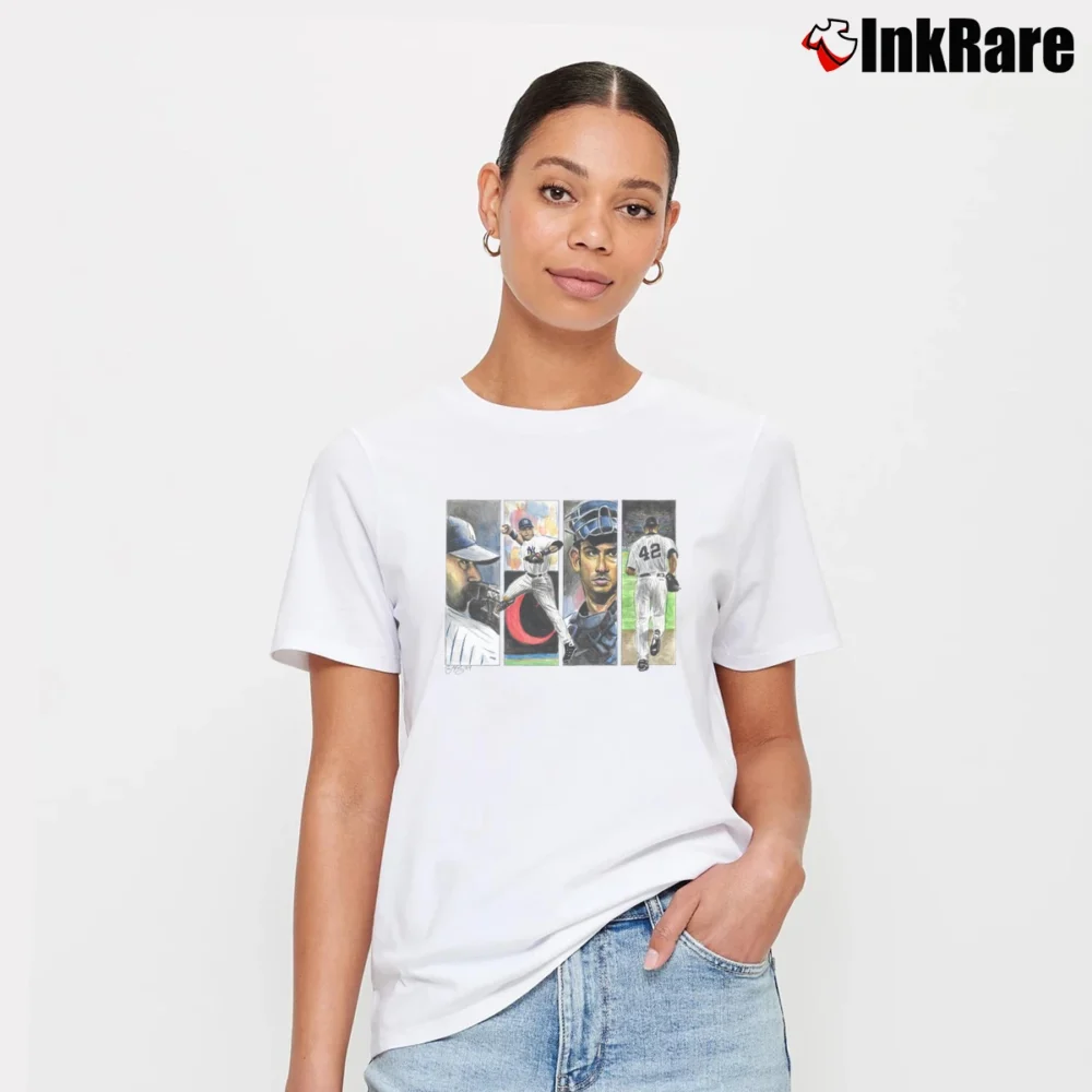 Women’s New York Yankees The Core Four Signature T-Shirt in white | Soft, Flattering Fit