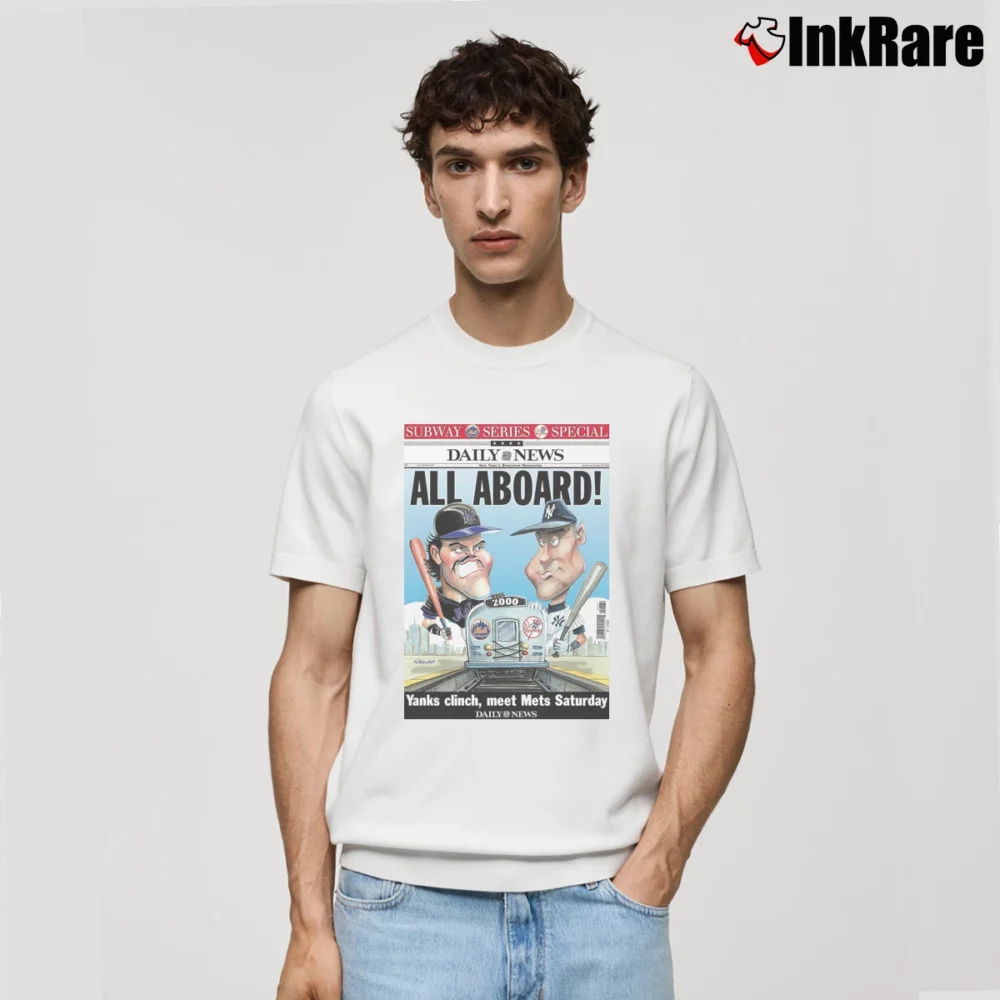 Men’s New York Yankees Vs New York Mets Subway Series Mlb Classic T-Shirt in white | Soft, Breathable Everyday Wear