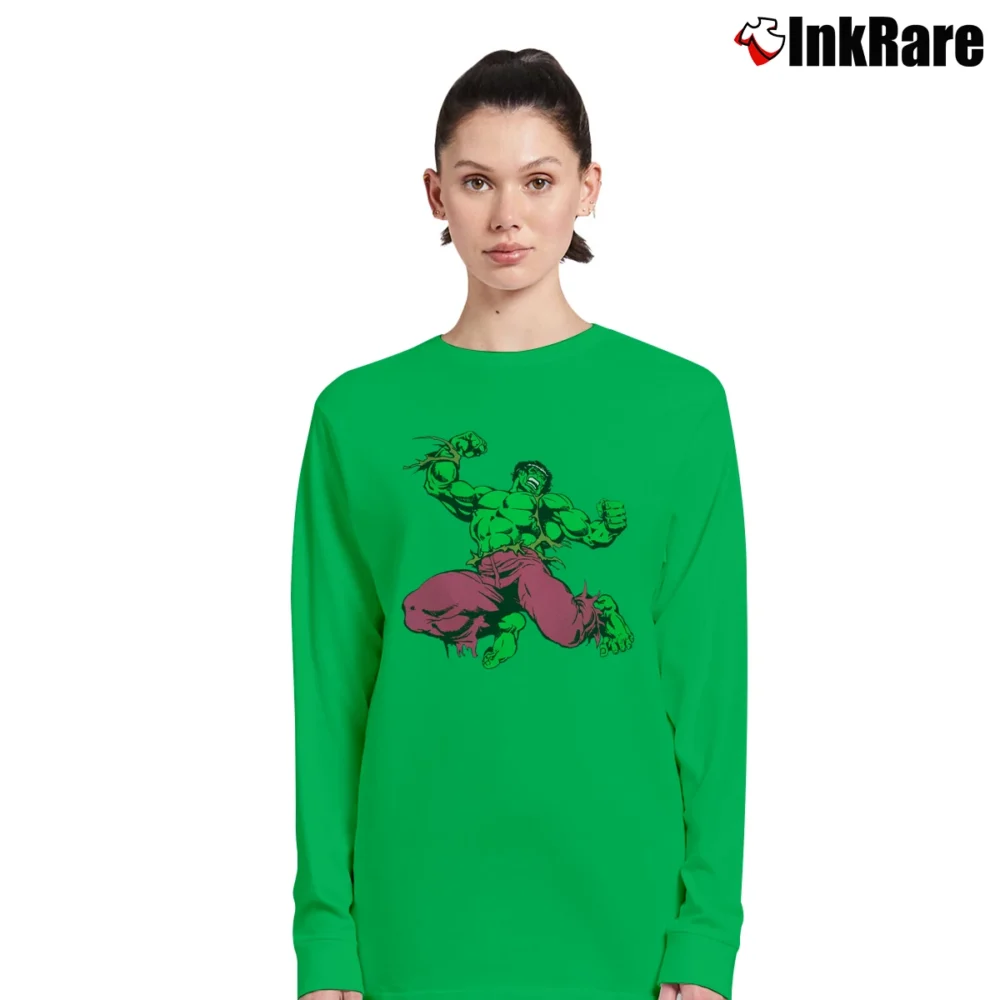 Women’s Nexus 7 Japan X Hulk Marvel Crossover Long-Sleeve Top in irish green | Sleek, Versatile, All-Season