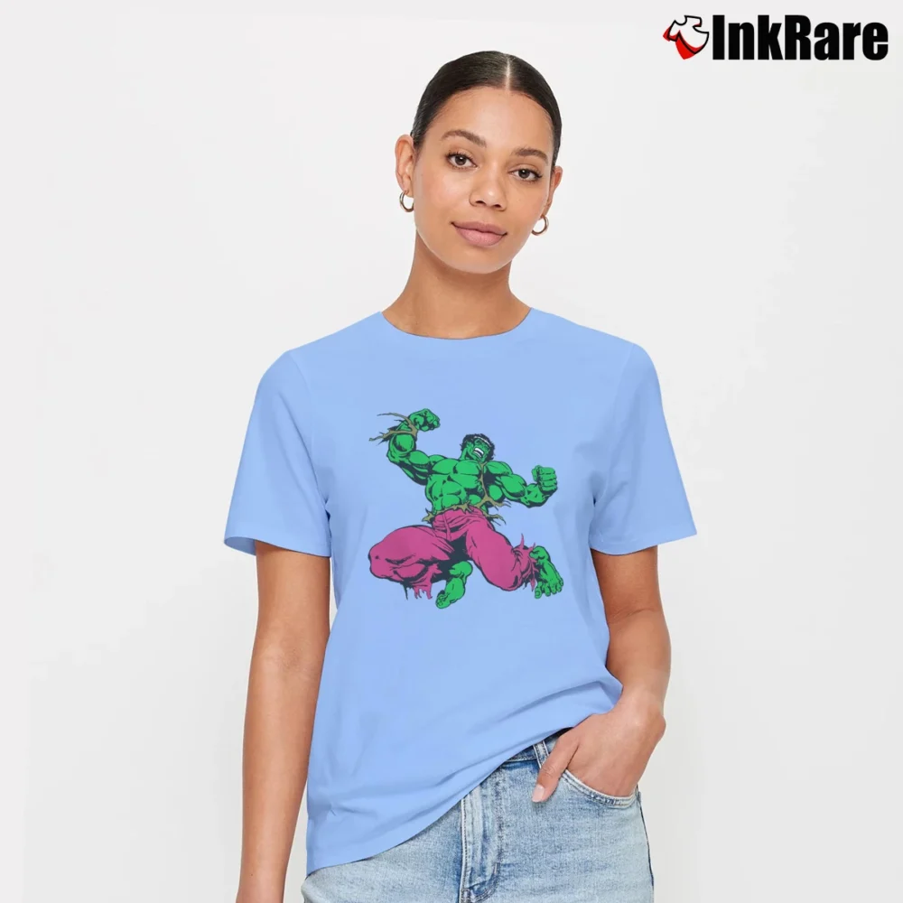 Women’s Nexus 7 Japan X Hulk Marvel Crossover Signature T-Shirt in light blue | Soft, Flattering Fit
