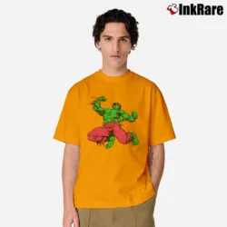 Men’s Nexus 7 Japan X Hulk Marvel Crossover Classic T-Shirt in orange | Soft, Breathable Everyday Wear