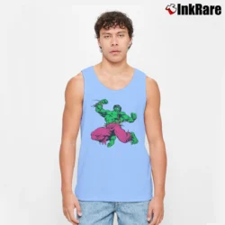 Men’s Nexus 7 Japan X Hulk Marvel Crossover Tank Top in light blue | Breathable, Active-Friendly Design