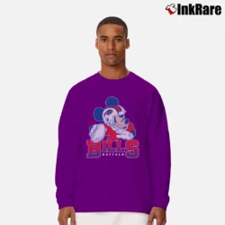 Men’s NFL Buffalo Bills Mickey Mouse Football Fan Long-Sleeve Shirt in purple | Sleek, Lightweight, Year-Round Wear