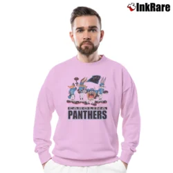 Men’s NFL Carolina Panthers Looney Tunes Football Fan Crewneck Sweatshirt in light pink | Cozy Fabric, Clean Style
