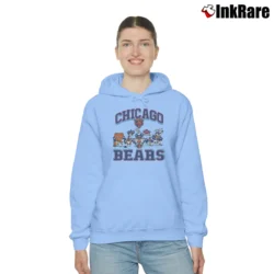 Women’s NFL Chicago Bears Looney Tunes Football Classic Cozy Hoodie in light blue | Warm, Structured, Stylish