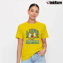 Women’s NFL Detroit Lions Taz Looney Tunes Football Signature T-Shirt in yellow | Soft, Flattering Fit
