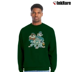 Men’s NFL Miami Dolphins Looney Tunes Football Fan Crewneck Sweatshirt in forest green | Cozy Fabric, Clean Style