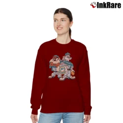Women’s NFL Miami Dolphins Looney Tunes Football Fan Relaxed Sweatshirt in maroon | Soft, Laid-Back Vibe