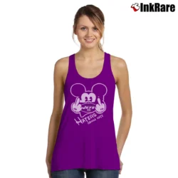 Women’s NFL New York Jets Haters Gonna Hate Mickey Mouse Disney Football Tank Top in purple | Lightweight, Movement-Friendly
