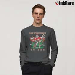 Men’s NFL San Francisco 49ers Looney Tunes Football Long-Sleeve Shirt in charcoal | Sleek, Lightweight, Year-Round Wear