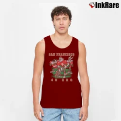 Men’s NFL San Francisco 49ers Looney Tunes Football Tank Top in maroon | Breathable, Active-Friendly Design
