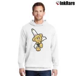 Men’s NGK Spark Plugs Mascot Graphic Pullover Hoodie in white | Cozy, Durable, Modern Fit