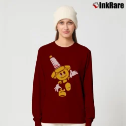 Women’s NGK Spark Plugs Mascot Graphic Long-Sleeve Top in maroon | Sleek, Versatile, All-Season