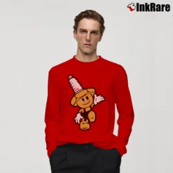 Men’s NGK Spark Plugs Mascot Graphic Long-Sleeve Shirt in red | Sleek, Lightweight, Year-Round Wear