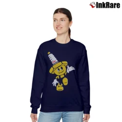 Women’s NGK Spark Plugs Mascot Graphic Relaxed Sweatshirt in navy | Soft, Laid-Back Vibe