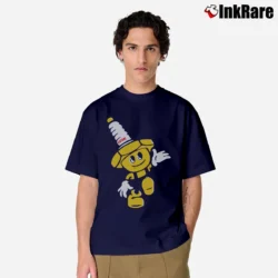 Men’s NGK Spark Plugs Mascot Graphic Classic T-Shirt in navy | Soft, Breathable Everyday Wear