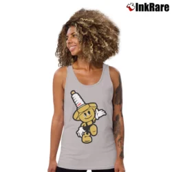 Women’s NGK Spark Plugs Mascot Graphic Tank Top in sport grey | Lightweight, Movement-Friendly