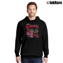 Men’s NHL Detroit Red Wings Taz Looney Tunes Fan Pullover Hoodie in black | Cozy, Durable, Modern Fit