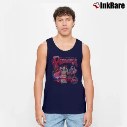 Men’s NHL Detroit Red Wings Taz Looney Tunes Fan Tank Top in navy | Breathable, Active-Friendly Design