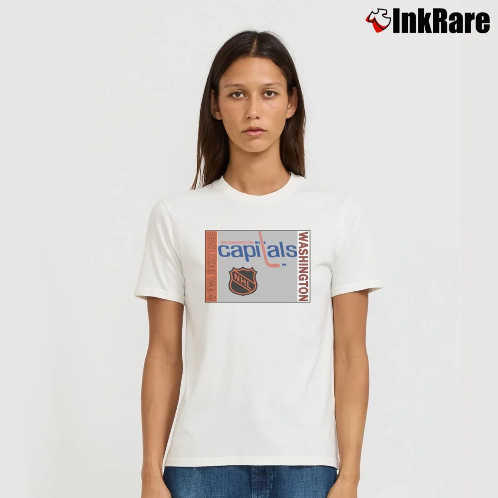 Women’s Nhl Washington Capitals Hockey Signature T-Shirt in white | Soft, Flattering Fit