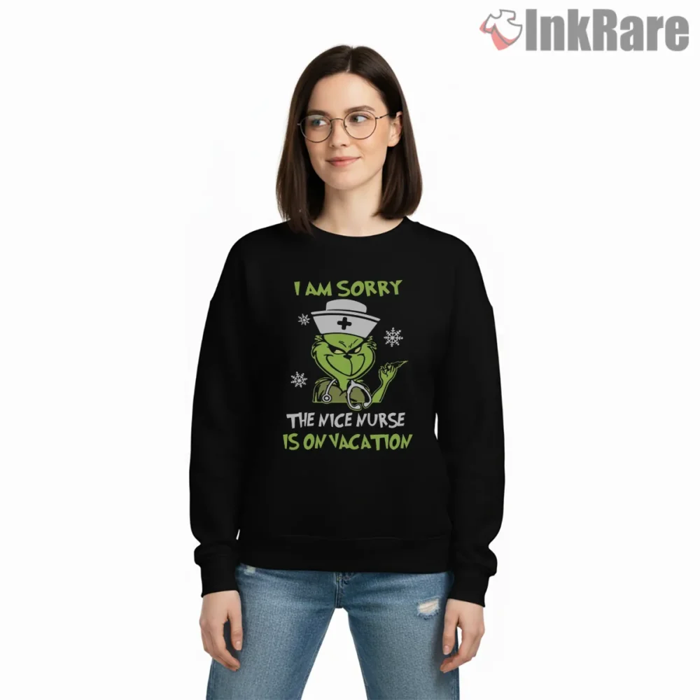 Nice Nurse On Vacation Funny Grinch Shirt on graphic shirt for women graphic tee